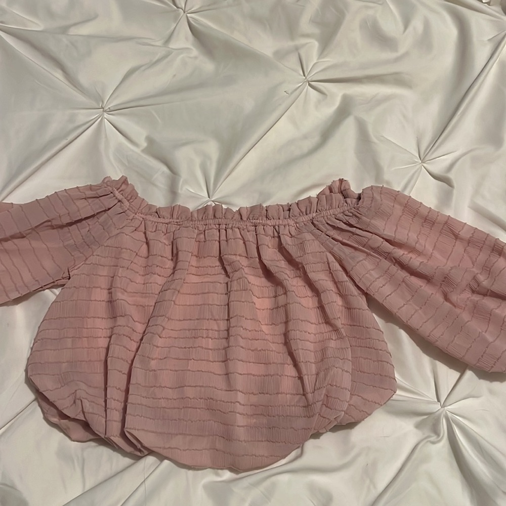 Cropped summer top with open back
